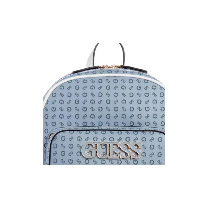 GUESS Faux Leather Backpack Women's Blue-4