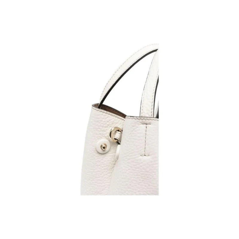Furla Calfskin Bucket Bags Shoulder Bag Crossbody Bag Handbag Women's White-3