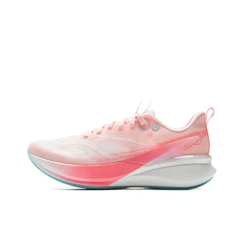 LiNing Red Hare 8PRO Cushioned Slip Resistant Abrasion Resistant Low Top Casual Running Shoes Women's Pink