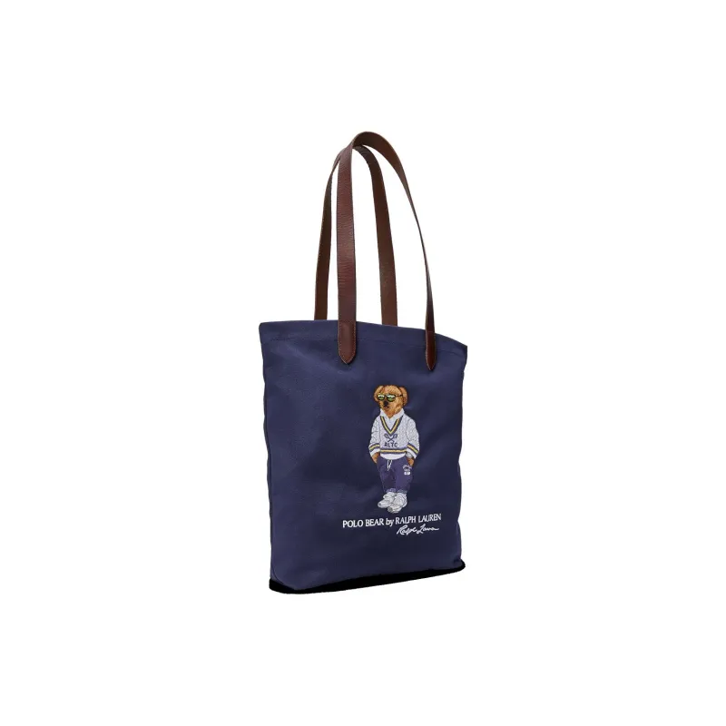 Ralph Lauren Fabric Tote Bag, Shopping Bag, Shoulder Bag Men's Dark Blue-1