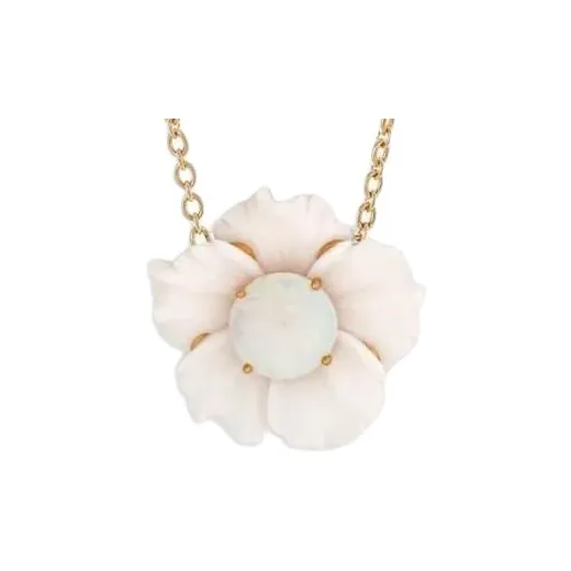 Irene Neuwirth 18kt Yellow Gold One Of A Kind Tropical Flower Opal Necklace-1