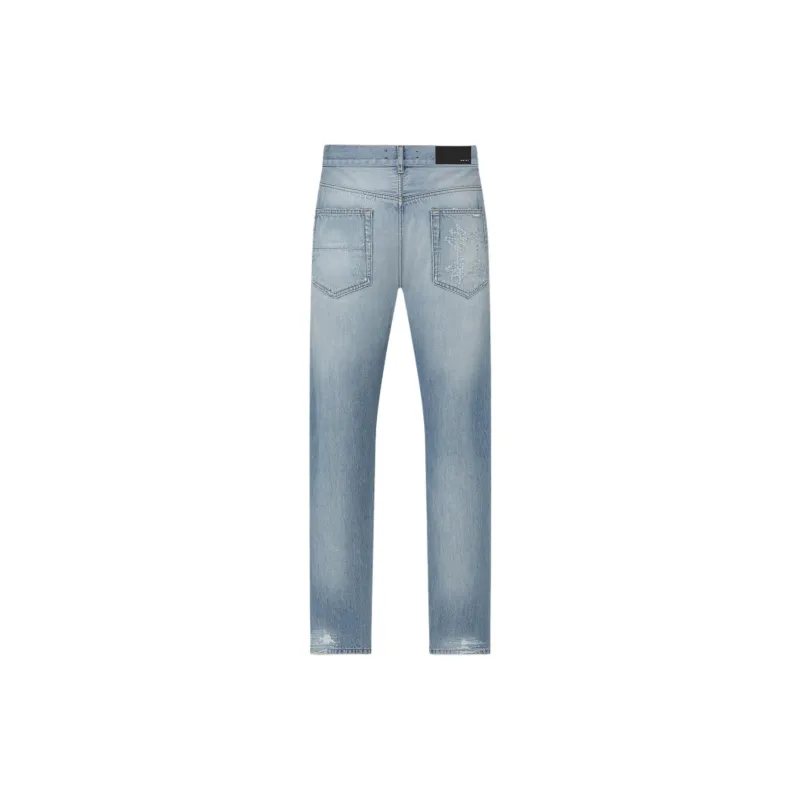 AMIRI Distressed Straight Leg Jeans-1