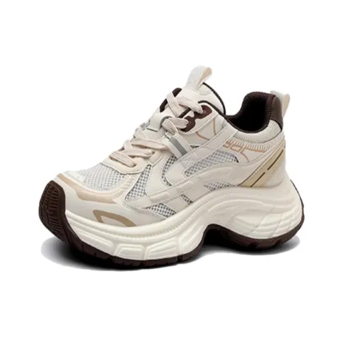 JESSICA SOPHIA Breathable Height Increasing Low Top Chunky Sneakers Women's