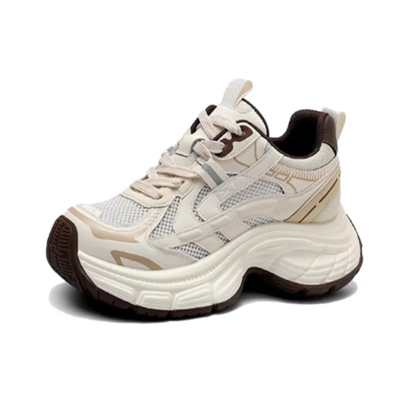 JESSICA SOPHIA Breathable Height Increasing Low Top Chunky Sneakers Women's-0