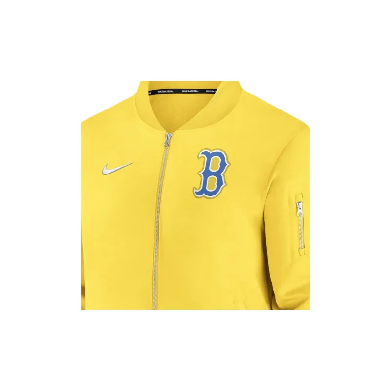 Nike Boston Red Sox Authentic Collection City Connect Game Time Men's Nike Mlb Full Zip Bomber Jacket-3