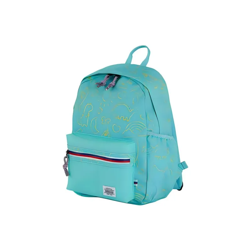 AMERICAN TOURISTER Polyester Backpack Medium Size Kids' Lake Blue-1