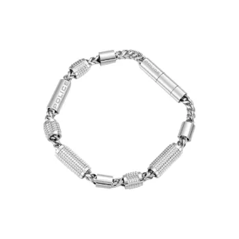 Police Stainless Steel Bracelets Men's Silver