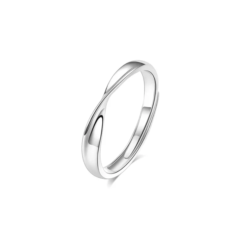 BLANK IN BLANK Sterling Silver Rings Unisex-5