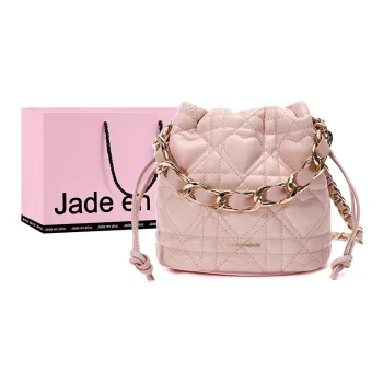 Jade En Plus PU Crossbody Bag Shoulder Bag Regular Women's Cream Pink