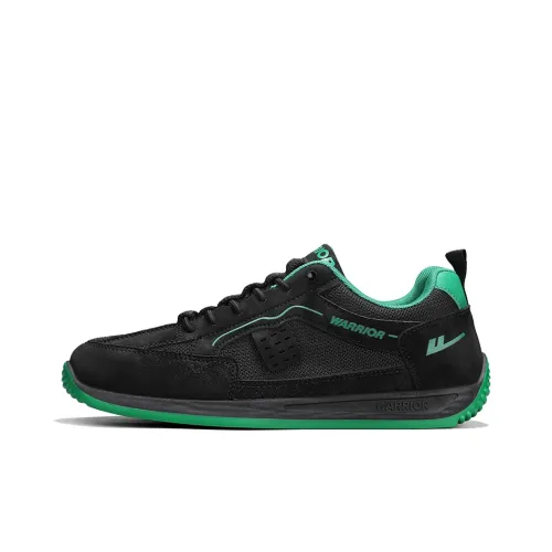Warrior Coverage Abrasion Resistant Lightweight Slip Resistant Low Top Casual Shoes Men's Black Green