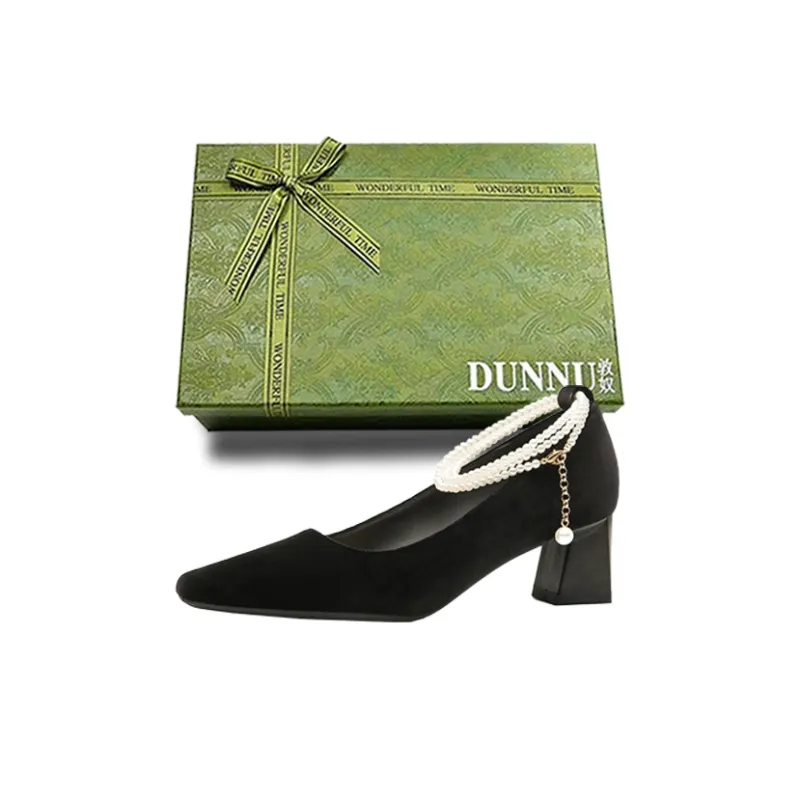 Dunnu Chunky Heel High Heels 5cm Women's-20