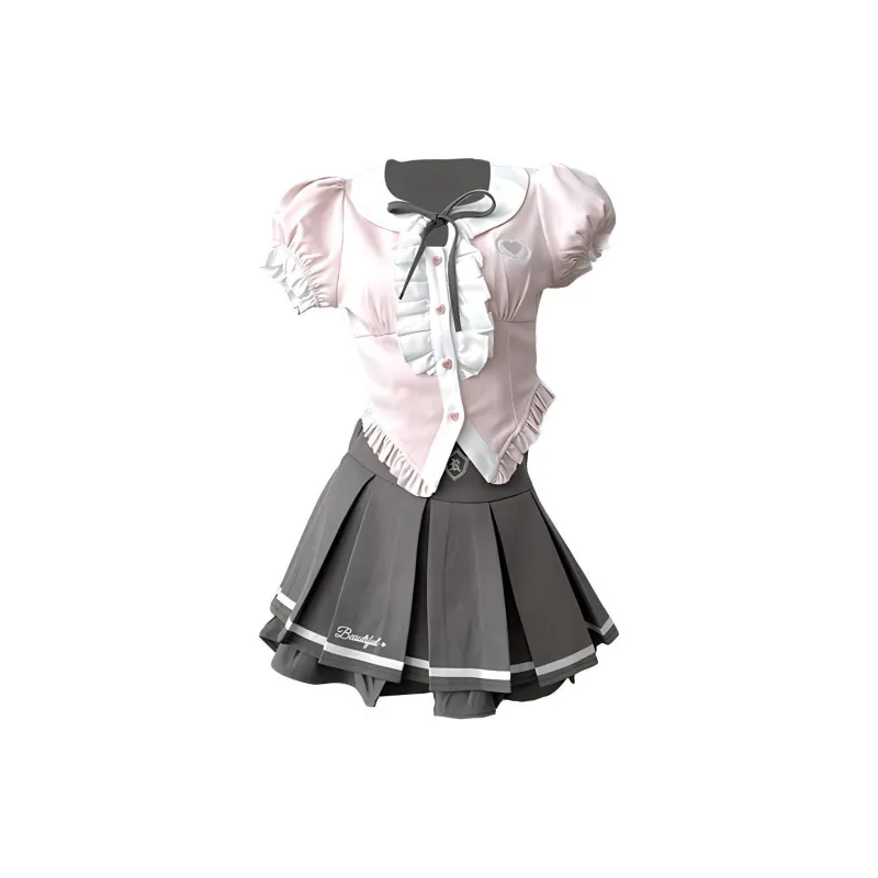 KUNZHUDAXIANG Skirt Set Women's-0
