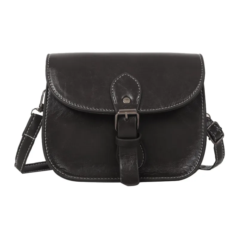 AOSONG PU Crossbody Bag Unisex White/Black/Burgundy/Khaki/Coffee-5