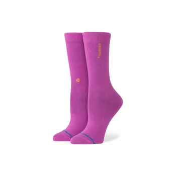 Stance Mid Calf Socks Women's 1 Pack Fuchsia