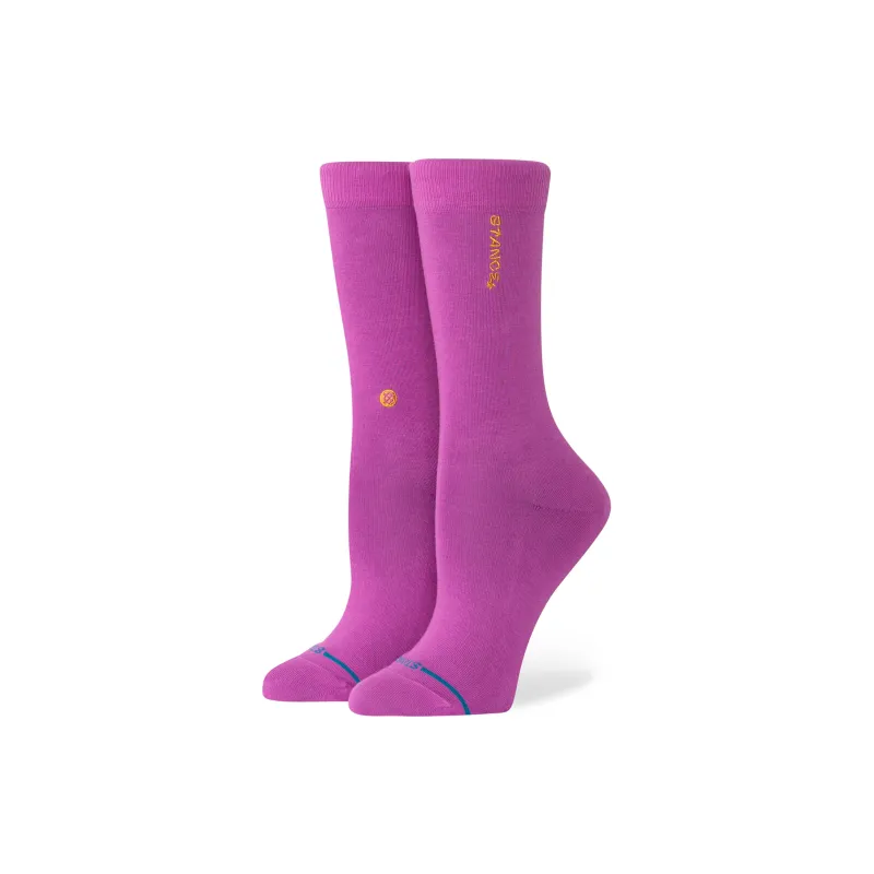 Stance Mid Calf Socks Women's 1 Pack Fuchsia-0