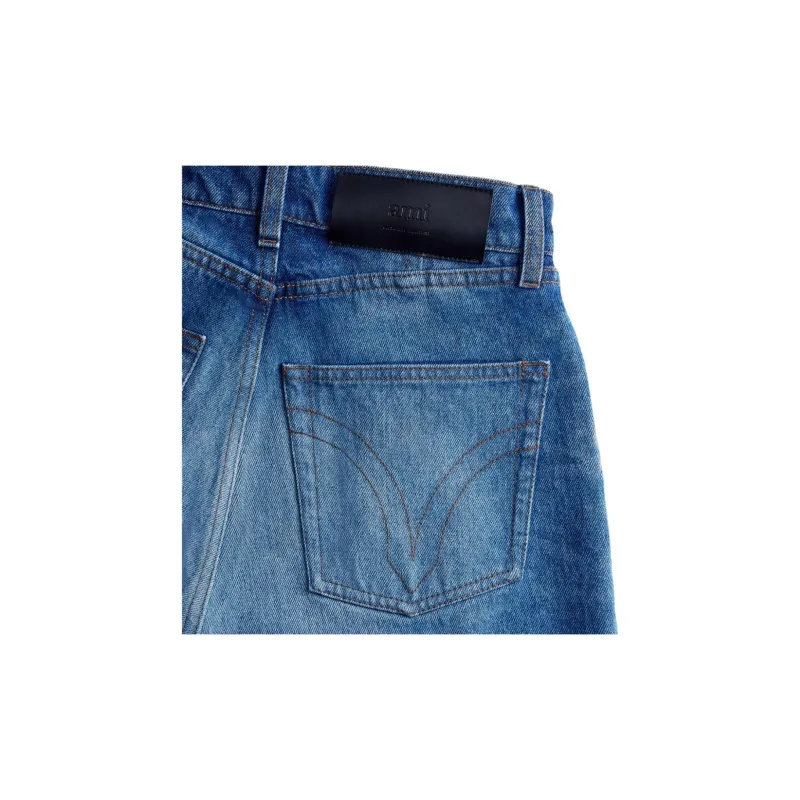 AMIPARIS Paris Wide Leg Boyfriend Jeans-4
