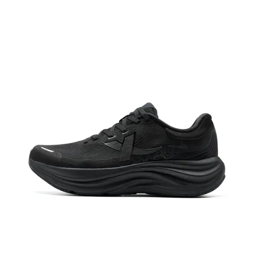 XTEP Wear-Resistant Coverage Support Low-Top Casual Running Shoes Men's Black