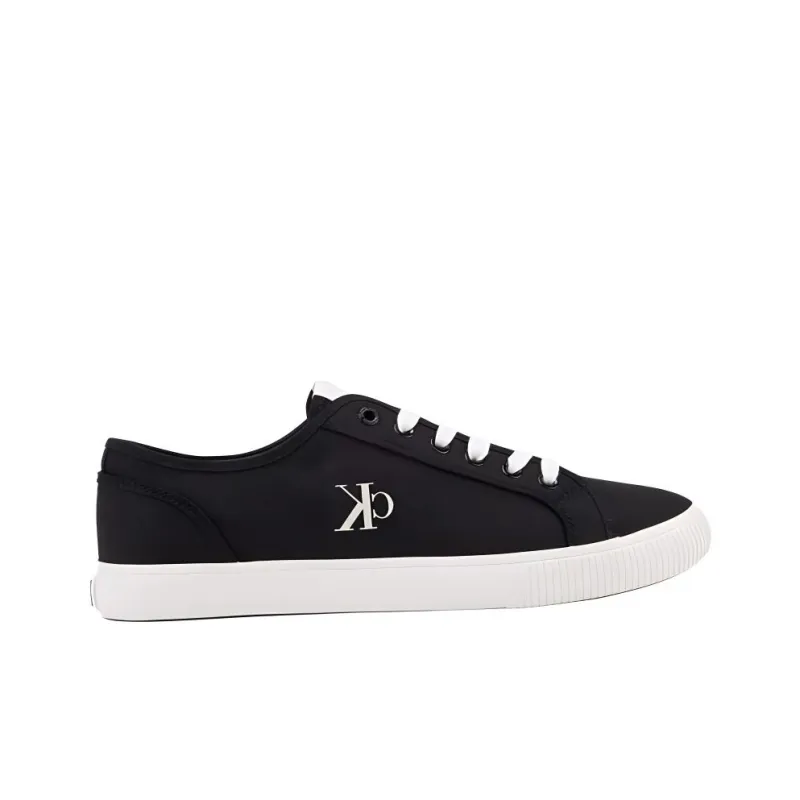 CKJ CALVIN KLEIN JEANS Low-Top Canvas Shoes Men's Black-1