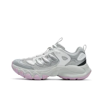 FILA TRUFFLE Cushioning Abrasion Resistant Breathable Low Top Running Shoes Women's Silver
