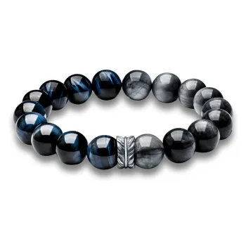 Cuud Hawk's Eye Stone Bracelets Men's