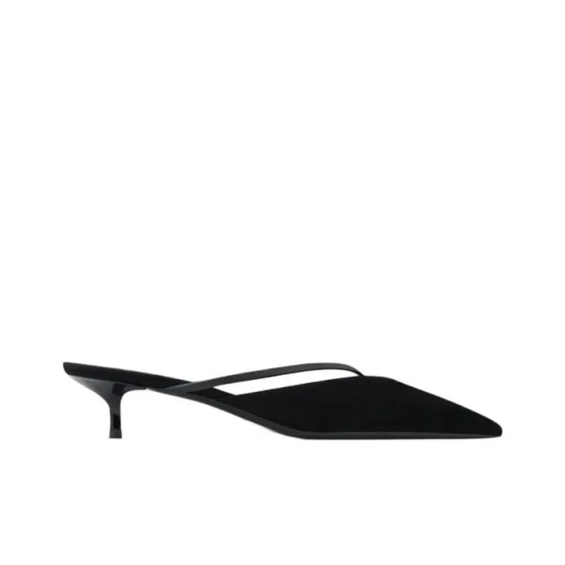 NEOUS Closed Toe Slippers 4cm Women's Black-1