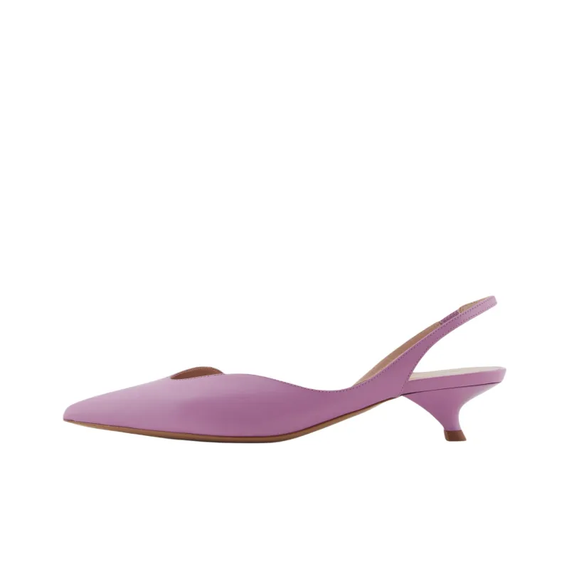 EMPORIO ARMANI Slim Heel High Heels 3.5cm Women's Purple-0