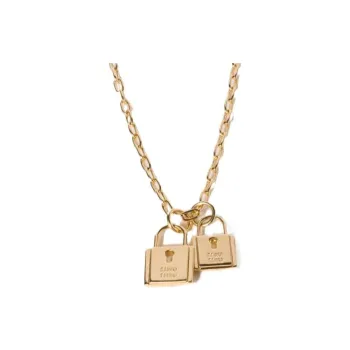 MIU MIU Brass Necklaces Women's Gold