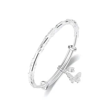 NRO Sterling Silver 999 Bangles Women's
