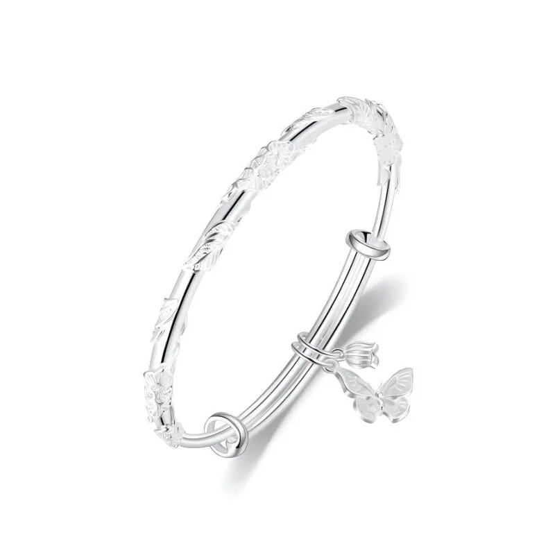 NRO Sterling Silver 999 Bangles Women's-0