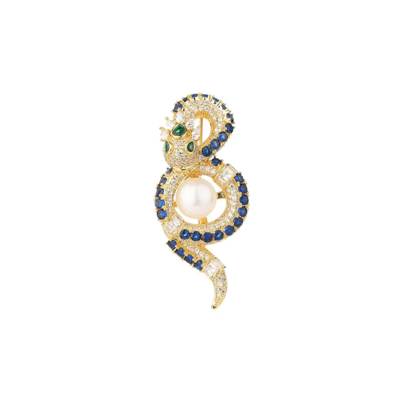 VIOLET Synthetic Cubic Zirconia Brooches Unisex-0
