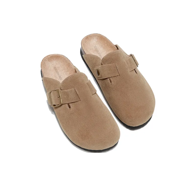 Little Red Man Wrap-toe Slippers Women's Khaki-1