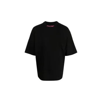 PALM ANGELS Doubled Logo Over Tee
