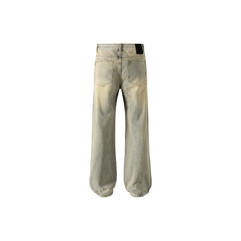 PILOTDRAGON SS25 Jeans Unisex Yellow Mud-1