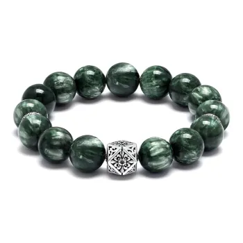 Cuud Green Dragon Crystal Bracelets Men's