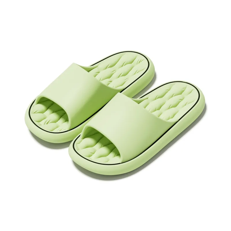 Soft Minimalist Style Geometric, Home Slippers, Solid Color Summer Quiet Bathroom Dormitory, Hexagonal Grid, Unisex-20