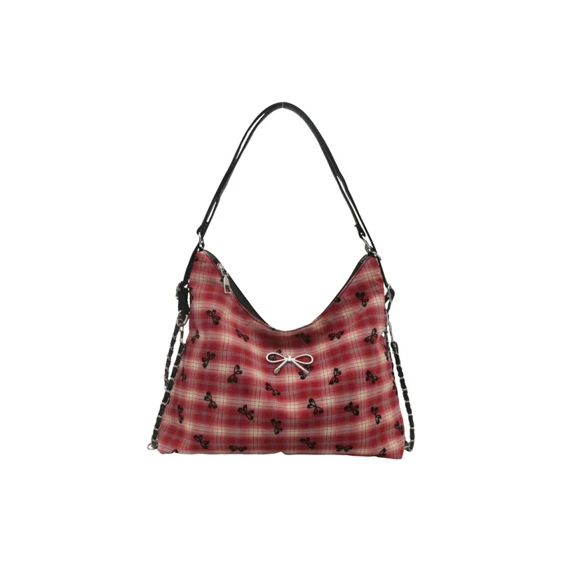 AOSONG Canvas Canvas Bag Shoulder Bags Regular Unisex Black/Red/Brown-8