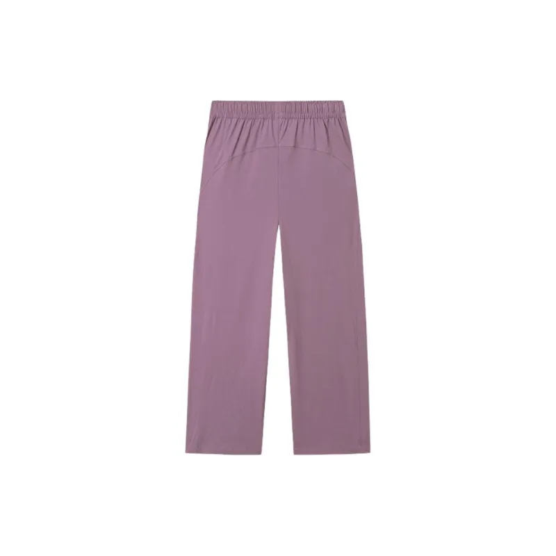Anta Sports Life Collection Casual Pants Women's Dusty Plum Purple-1