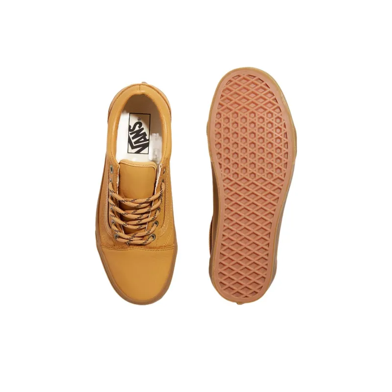 Vans Old Skool Slip Resistant Low Top Skateboard Shoes Men's Burnt Yellow-3
