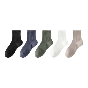 MIIOW Mid Calf Socks Men's 5 Pack