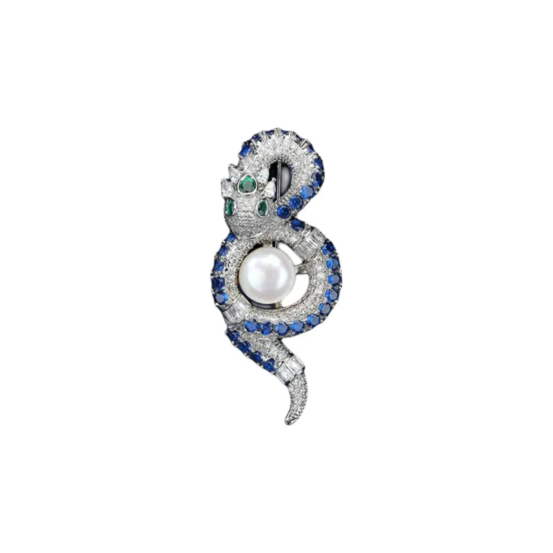 VIOLET Synthetic Cubic Zirconia Brooches Unisex-3