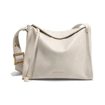 CLEVER& KETCH PU Shoulder Bag Crossbody Bag Hobo Bag Regular Women's Ecru/Black