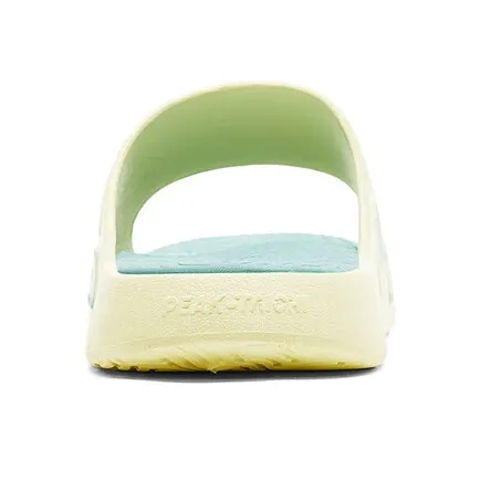 PEAK Tai Ji1.0 Slip-Resistant Abrasion-Resistant Cushioning Slide Slippers Women's Yellow Green-4