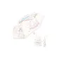 Trifold Gold Curved Handle Cream Yellow Multicolor Latex Ribbon Kitten Outer Flower