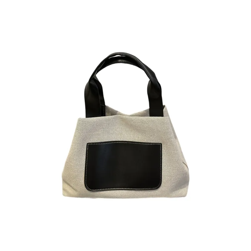 AOSONG Canvas Handbag Regular Unisex Yellow/Coffee/Black/Brown-0