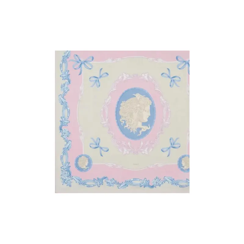VERSACE Large Cameo Silk Foulard-2