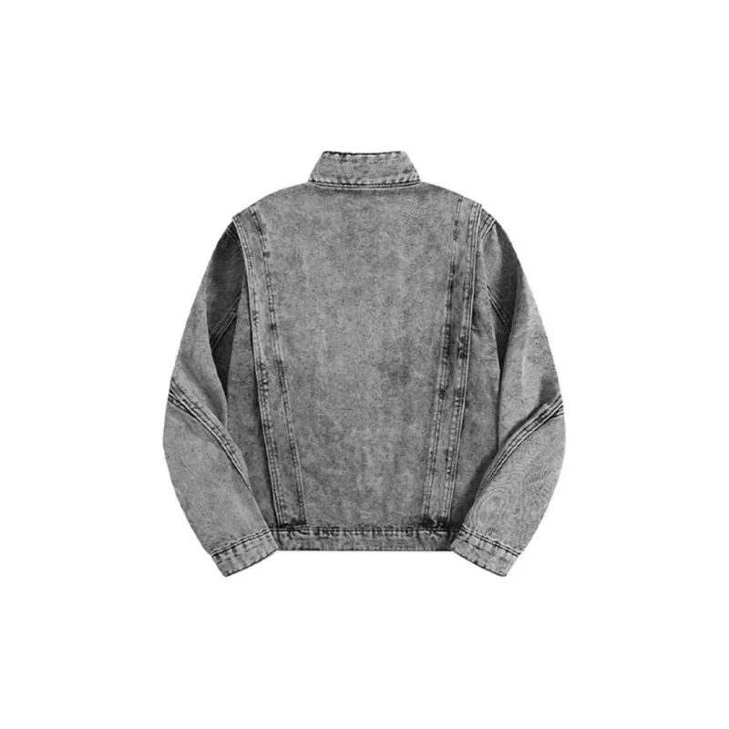 TESTUNG Jackets Coats Unisex Gray-1