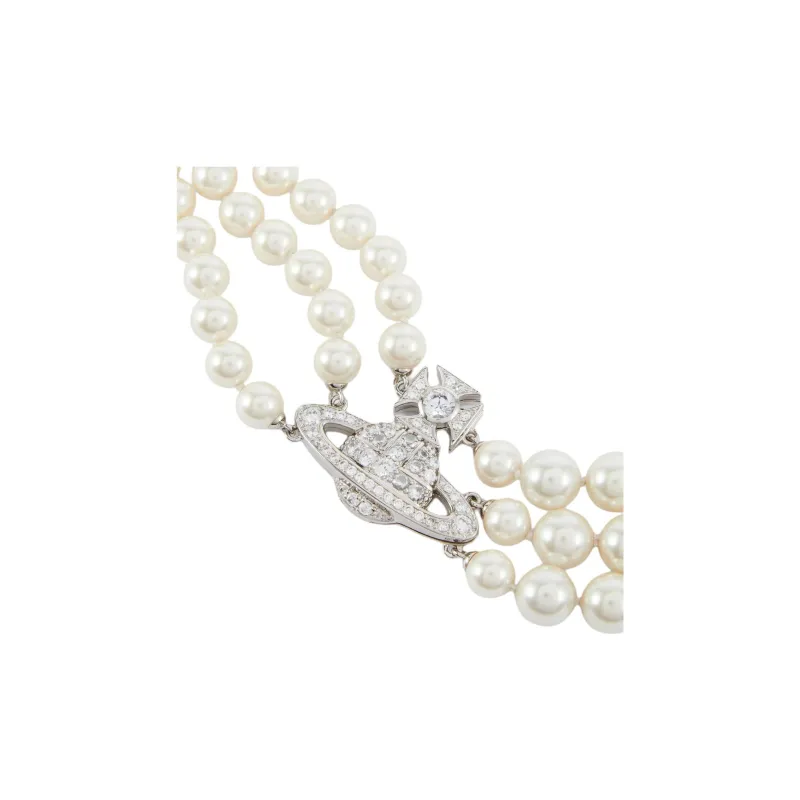 Vivienne Westwood Orb detail Pearl Necklace-2