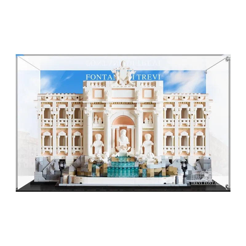 LIGHT YOUR BRICKS Compatibility Building Block 21062 Roman Wishing Pond Display Case Model Accessories-0