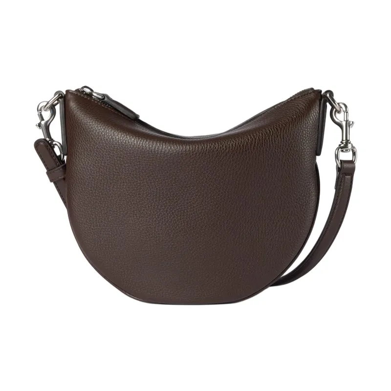 GUCCI Leather Shoulder Bag Mini Men's Dark Brown-0