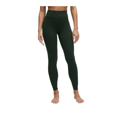 Lululemon Groove Collection High-Rise Ribbed Panel Tight Sports Pants 28' Women's Green